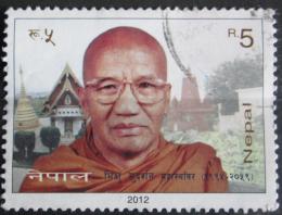 Poštovní známka Nepál 2012 Sudarshan Mahasthavir, budhistický mnich Mi# 1068