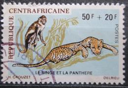 Potovn znmka SAR 1971 Opice a leopard Mi# 229 Kat 15