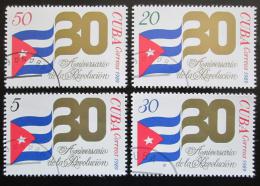 Potovn znmky Kuba 1989 Vro revoluce Mi# 3253-56