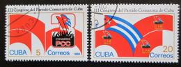 Potovn znmky Kuba 1986 Sjezd komunistick strany Mi# 2986-87 - zvtit obrzek