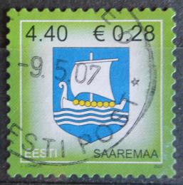 Potovn znmka Estonsko 2007 Znak Saaremaa Mi# 575 - zvtit obrzek