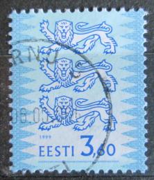 Potovn znmka Estonsko 1999 Znak Ti lvi Mi# 356 - zvtit obrzek