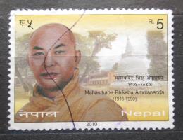 Potovn znmka Nepl 2010 Mahasthabir Bhikshu Amritananda Mi# 1007