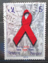 Potovn znmka Nepl 2012 Svtov den AIDS Mi# 1061