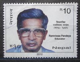Potovn znmka Nepl 2012 Ramniwas Pandeya, pedagog Mi# 1073 - zvtit obrzek