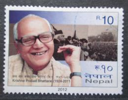Poštovní známka Nepál 2012 Krishna Prasad Bhattarai, premiér Mi# 1064