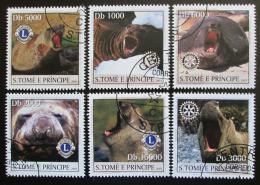 Poštovní známky Svatý Tomáš 2003 Lachtani Mi# 2142-47 Kat 10€