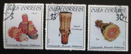 Potovn znmky Kuba 1972 Hudebn nstroje Mi# 1816-18 - zvtit obrzek
