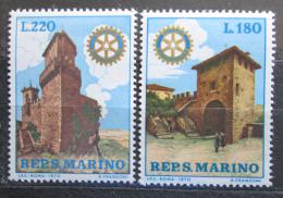 Poštovní známky San Marino 1970 Historická architektura, Rotary Intl. Mi# 957-58