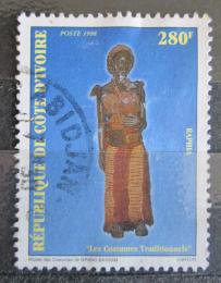 Poštovní známka Pobøeží Slonoviny 1998 Tradièní odìv Mi# 1200