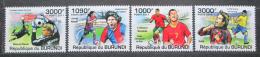Poštovní známky Burundi 2011 Fotbalisti Mi# 2142-45 Kat 9.50€