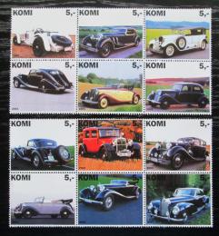 Poštovní známky Komijská rep., Rusko 2003 Staré automobily Mi# N/N