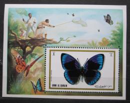 Poštovní známka Umm al-Kuvajn 1972 Motýli Mi# Block 50 Kat 7.50€