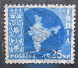 Potovn znmka Indie 1958 Mapa Indie Mi# 296