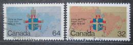 Poštovní známky Kanada 1984 Návštìva papeže Mi# 925-26