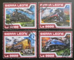 Potovn znmky Sierra Leone 2017 Parn lokomotivy Mi# 8381-84 Kat 11