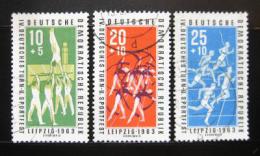 Poštovní známky DDR 1963 Gymnastika Mi# 963-65