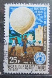 Poštovní známka Pobøeží Slonoviny 1964 Den meteorologie Mi# 266