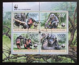 Poštovní známky SAR 2012 Šimpanzi, WWF Mi# 3682-85 Kat 19€