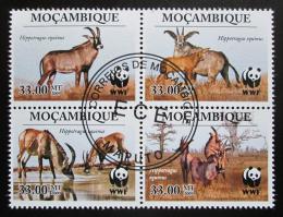 Potovn znmky Mosambik 2010 Antilopa kosk, WWF Mi# 3658-61