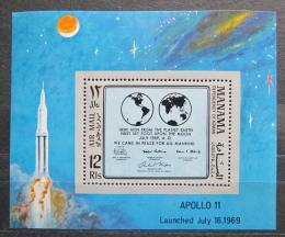 Poštovní známka Manáma 1969 Apollo 11 Mi# Block 41 A Kat 8.50€