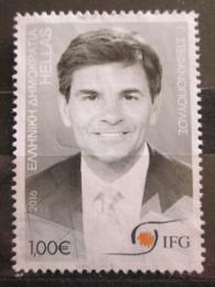 Poštovní známka Øecko 2016 George Stephanopoulos, novináø Mi# 2917