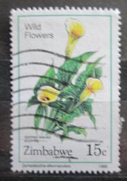 Poštovní známka Zimbabwe 1989 Zantedeschia albomaculata Mi# 400