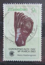 Potovn znmka Zimbabwe 1983 Socha, Henry Mudzengerere Mi# 272