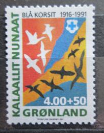 Poštovní známka Grónsko 1991 Modrý køíž, 75. výroèí Mi# 220 Kat 10€