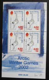 Poštovní známky Grónsko 2001 Arktické zimní hry Mi# Block 21