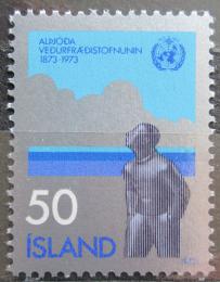 Poštovní známka Island 1973 Meteorologická spolupráce Mi# 484