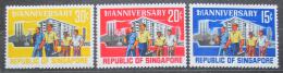 Poštovní známky Singapur 1966 Státní svátek Mi# 74-76