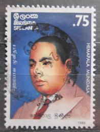 Poštovní známka Srí Lanka 1989 Hemapala Munidasa, spisovatel Mi# 862