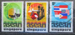 Potovn znmky Singapur 1977 ASEAN, 10. vro Mi# 285-87 - zvtit obrzek