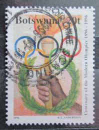 Poštovní známka Botswana 1996 Olympijské kruhy Mi# 605