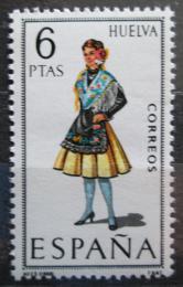 Poštovní známka Španìlsko 1968 Lidový kroj Huelva Mi# 1787