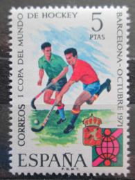 Poštovní známka Španìlsko 1971 MS v pozemním hokeji Mi# 1953