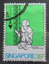 Potovn znmka Singapur 1981 Stavebn emeslnk Mi# 378 - zvtit obrzek
