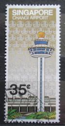 Poštovní známka Singapur 1981 Kontrolní vìž na letišti Mi# 389