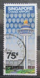 Poštovní známka Singapur 1981 Kontrolní vìž na letišti Mi# 391