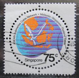 Potovn znmka Singapur 1983 Mapa Mi# 435