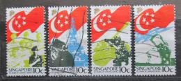 Poštovní známky Singapur 1987 Branná povinnost, 20. výroèí Mi# 527-30