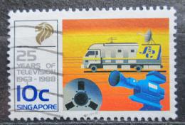 Poštovní známka Singapur 1988 Televize v Singapuru, 25. výroèí Mi# 553