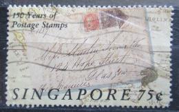 Poštovní známka Singapur 1990 První známky, 150. výroèí Mi# 595
