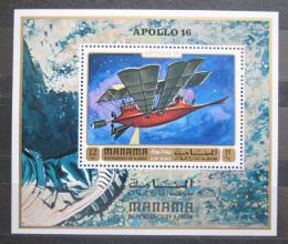 Poštovní známka Manáma 1972 Apollo 16 Mi# Block 153 A Kat 8.50€