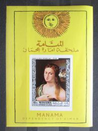 Poštovní známka Manáma 1968 Umìní, den matek Mi# N/N
