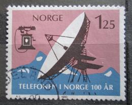Poštovní známka Norsko 1980 Pozemní satelit Mi# 815