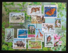 Poštovní známka Svatý Tomáš 2010 Fauna WWF na známkách Mi# Block 793 Kat 11€ - zvìtšit obrázek