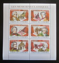 Poštovní známky Komory 2009 Skladatelé Mi# 1967-72 Kat 11€