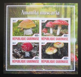 Poštovní známky Gabon 2017 Houby neperf. Mi# N/N